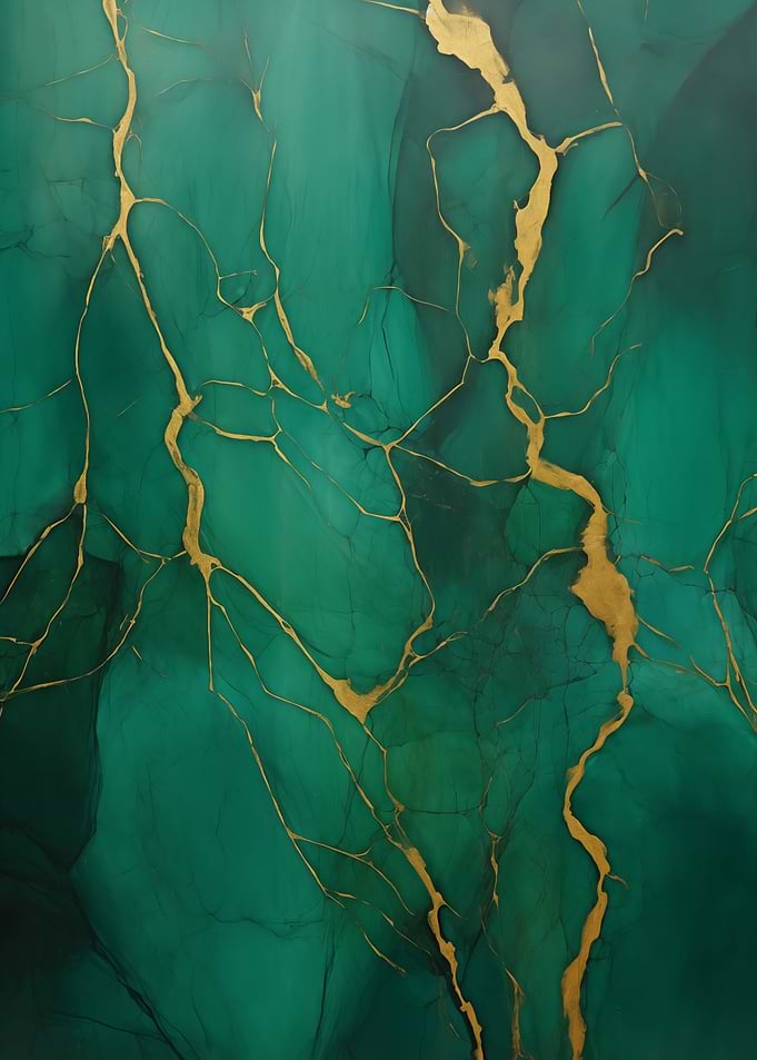 Emerald Green Gold Texture
