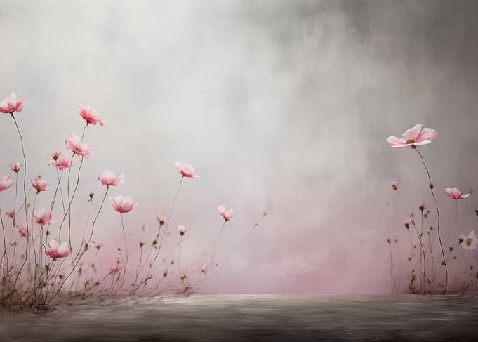 Pink Cosmos Flowers Floral