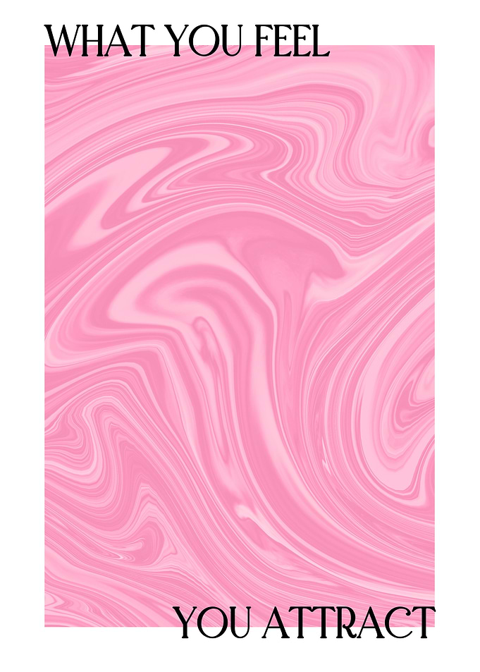 Pink Marble Texture with Inspirational Quote