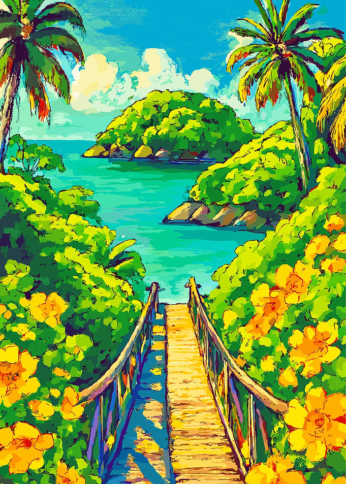 Tropical Island Bridge