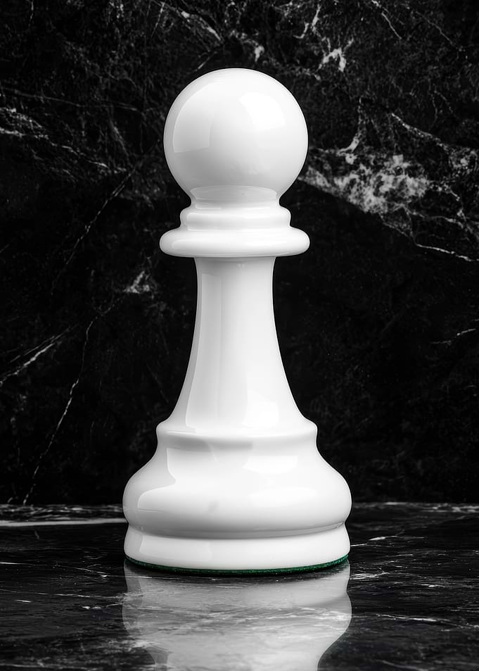 Pawn Chess Piece on Marble