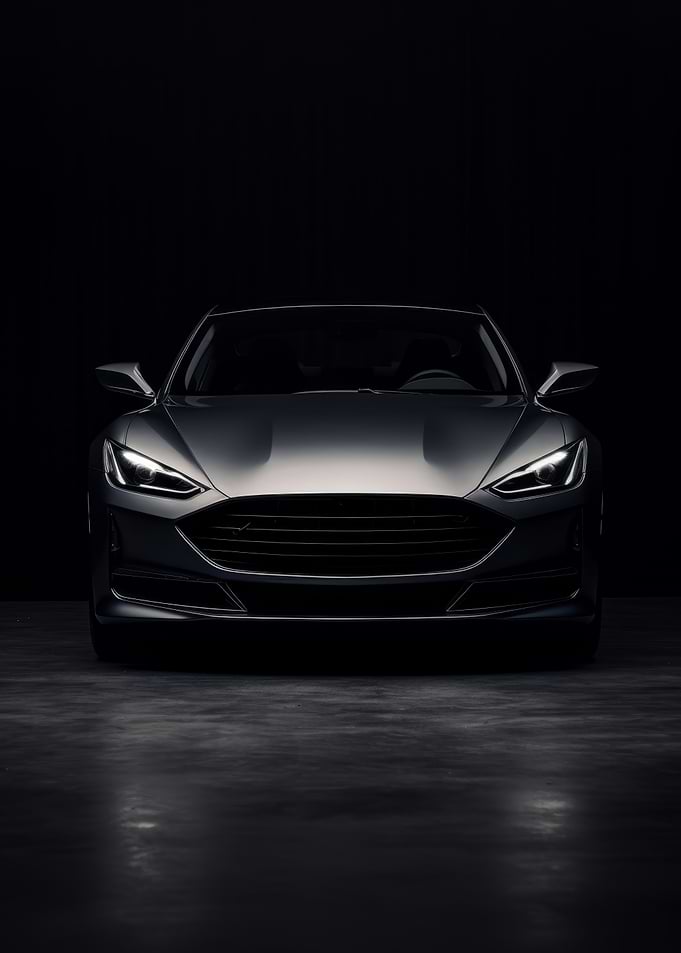 Sleek Silver Car