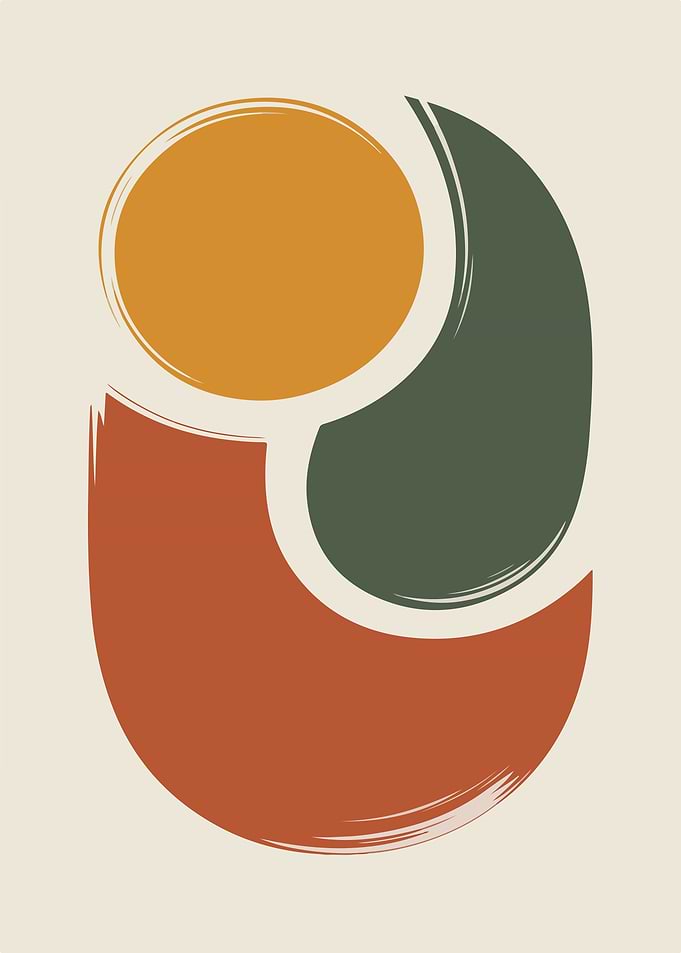 Abstract Geometric Shapes Art