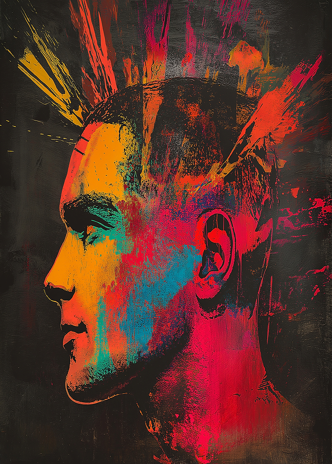 Colorful Portrait of a Man