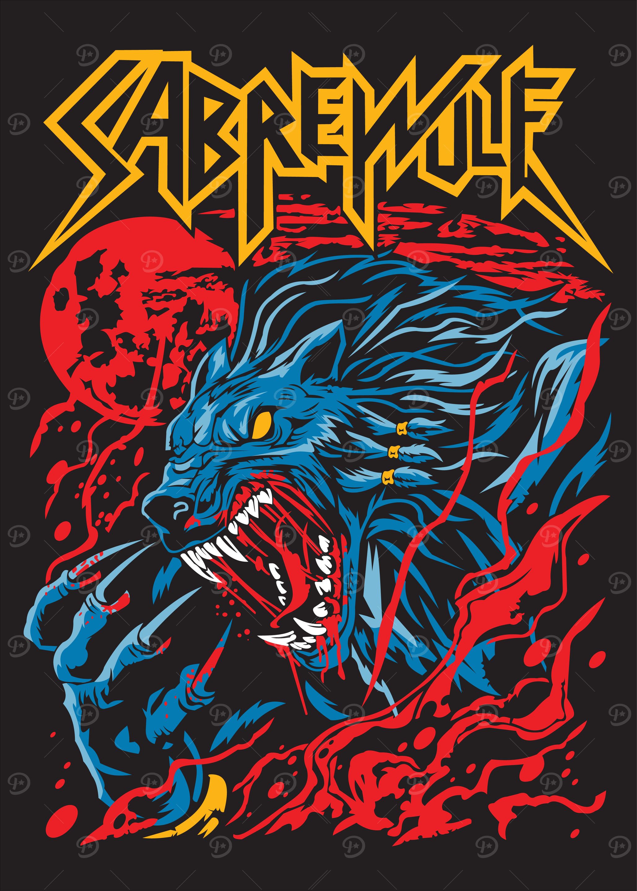 Sabrewolf Illustration