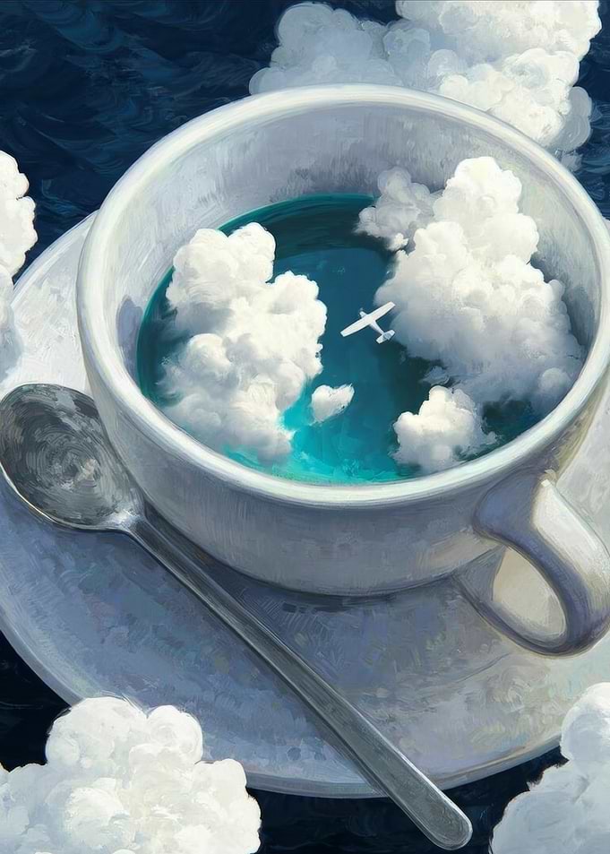 Dreamy Coffee Cup Sky