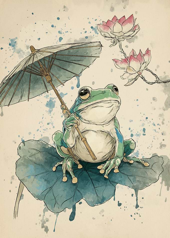 Frog Lotus Flowers