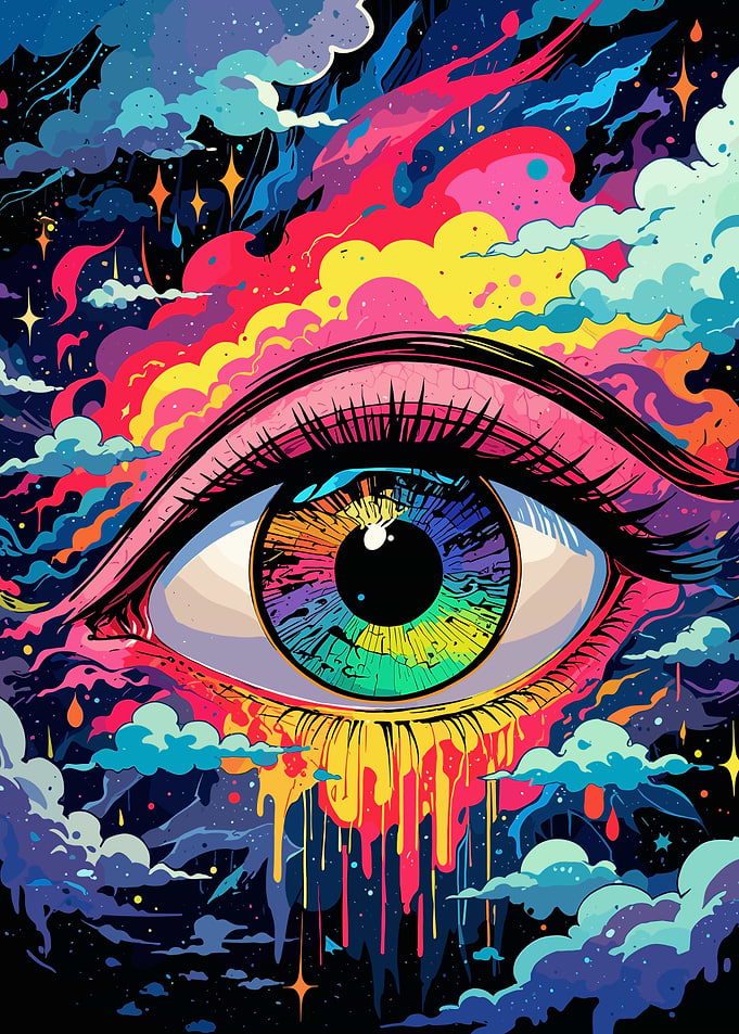Colorful Psychedelic Eye
