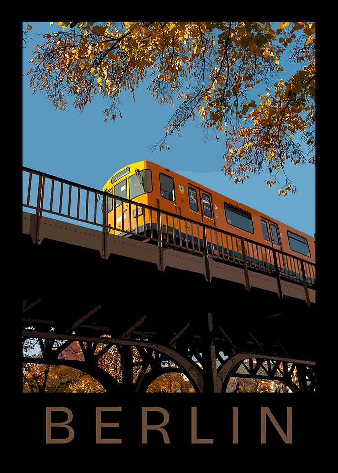 Berlin Train Poster