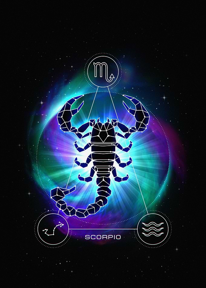 Scorpio Zodiac Sign Digital Art