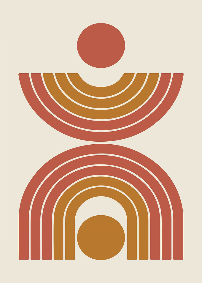Abstract Geometric Shapes Art