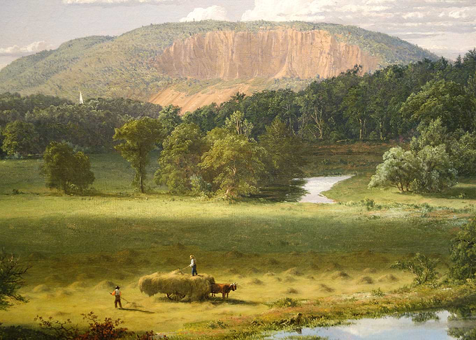 Pastoral Landscape with Hay Wagon