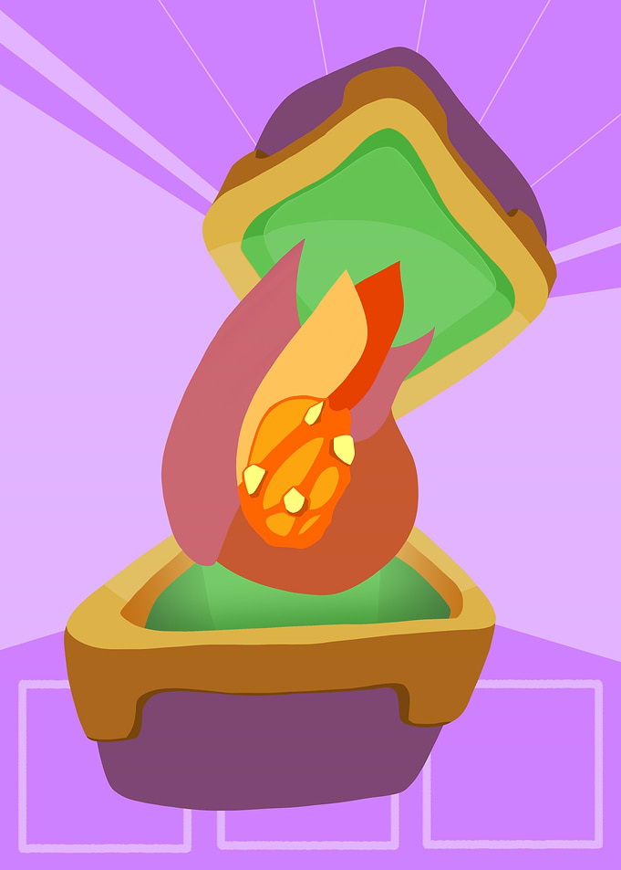 Heart on Fire - Abstract Piece