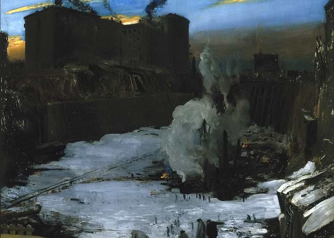 Industrial Landscape Painting