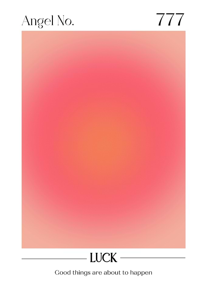 Angel Number 777 Luck Gradient