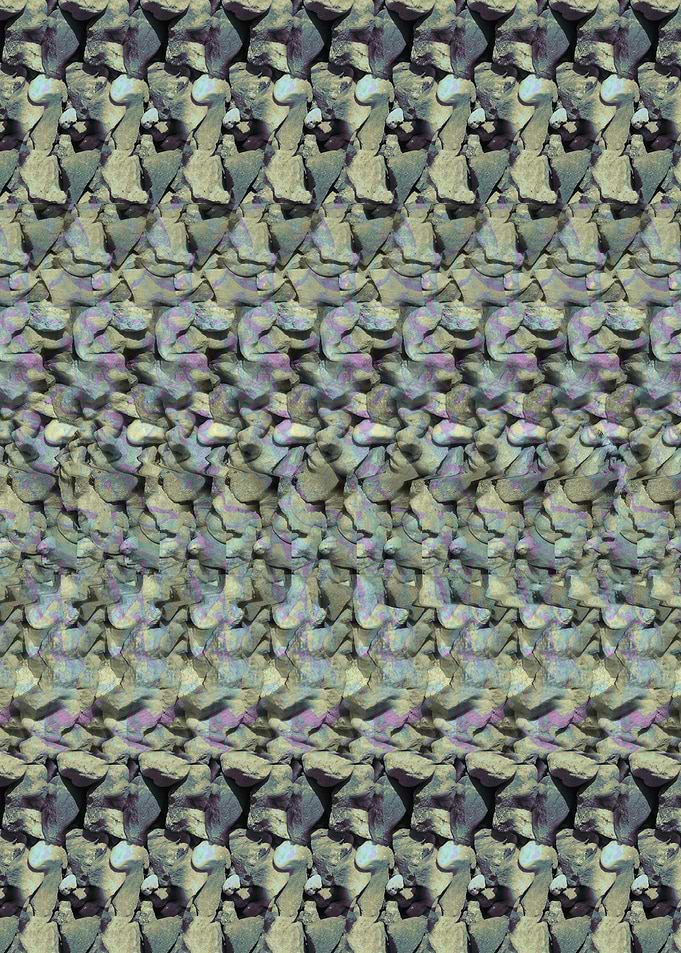 Autostereogram of Rocks