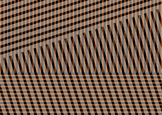 Abstract Striped Pattern in Brown and Black