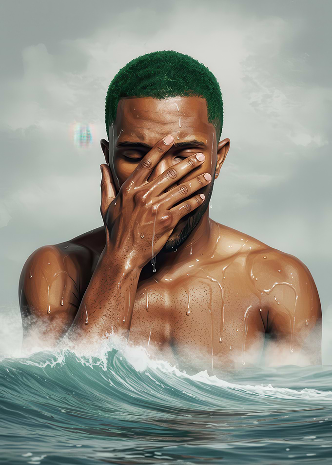 Frank Ocean in the Ocean