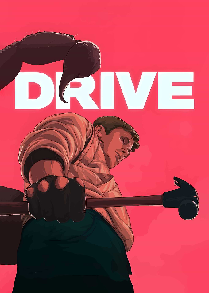 Drive Movie Poster Illustration