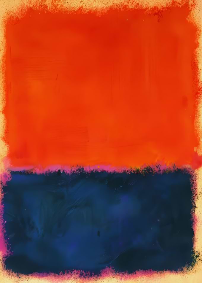 Abstract Color Block Painting