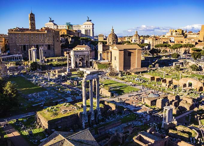 Roman Forum Aerial View