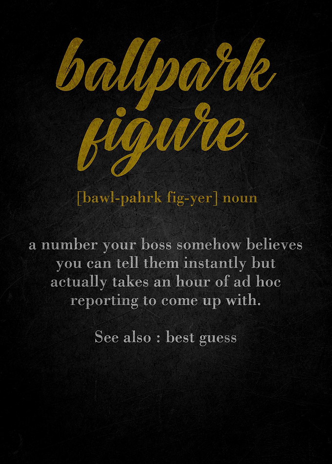 Ballpark Figure Definition Art