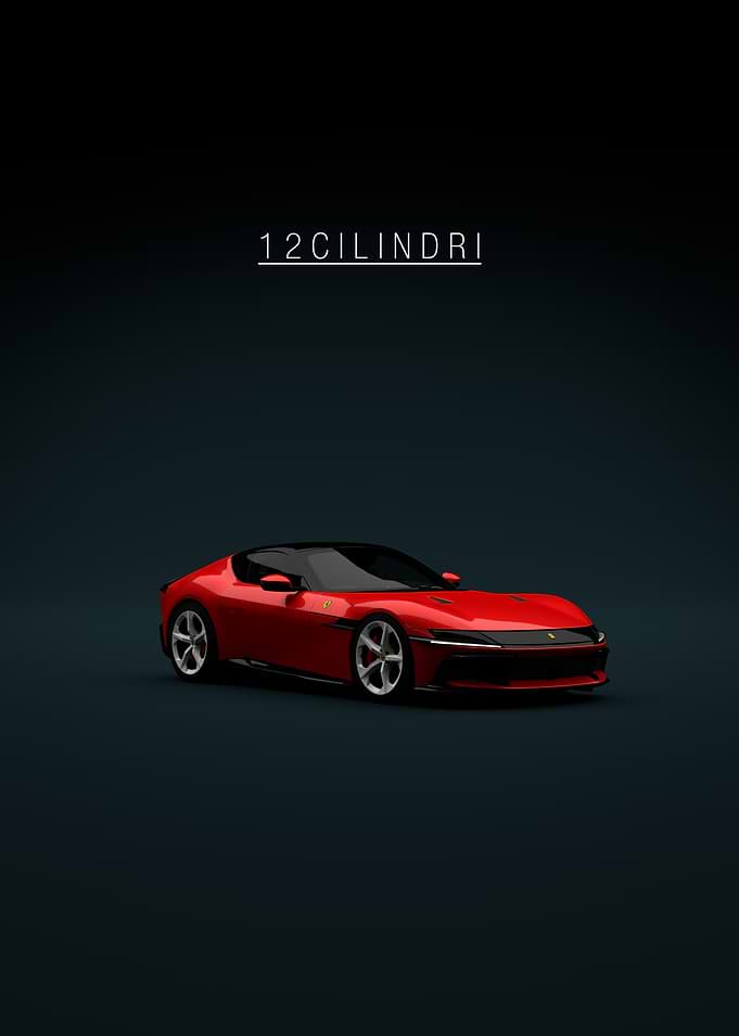2025 Ferrari 12Cilindri Red Front