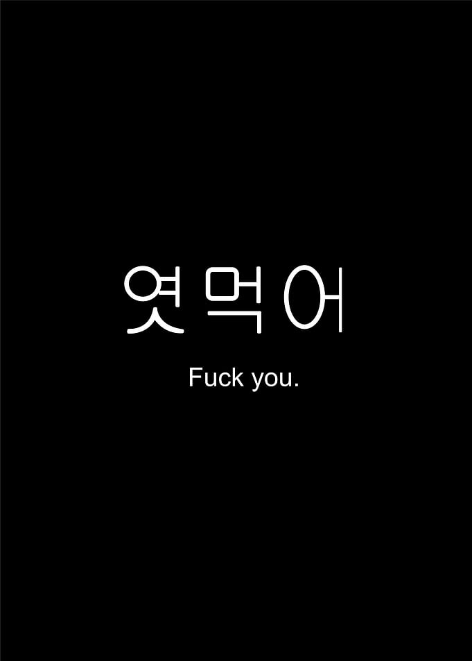 Fuck You in Korean