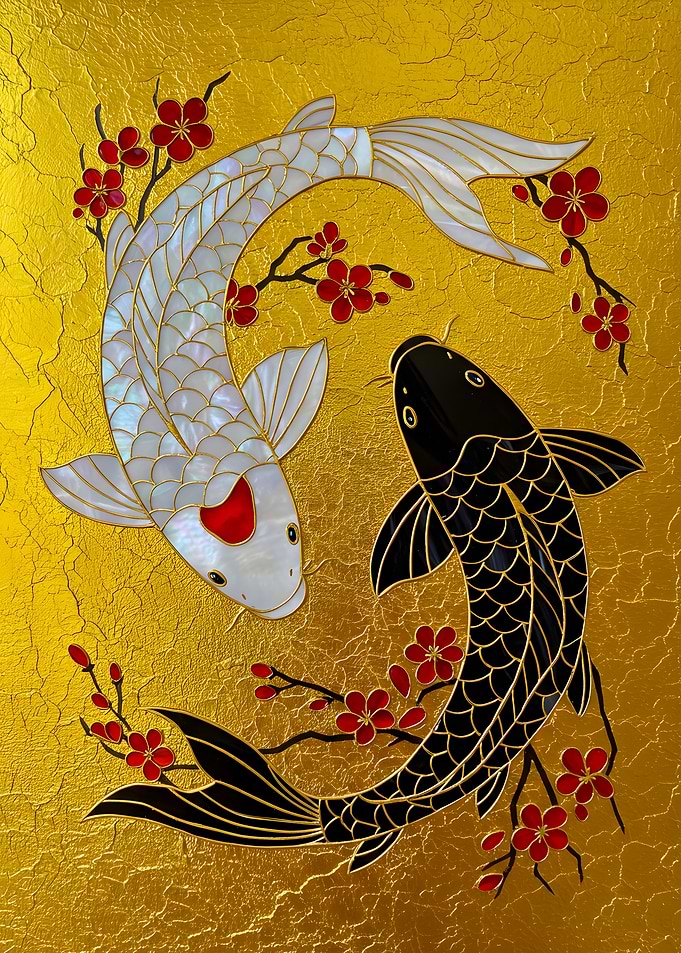Yin Yang Koi Fish