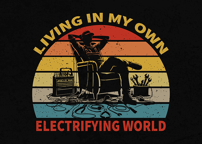 Electrical Lineman Humor Vintage Electrician