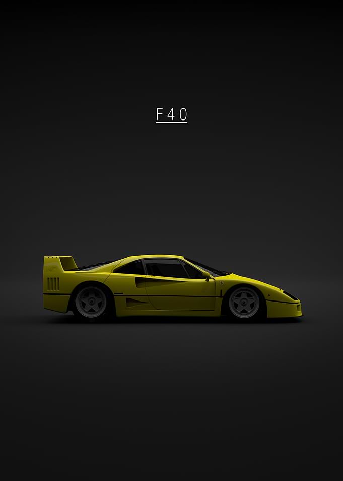 Ferrari F40 1992 - Yellow