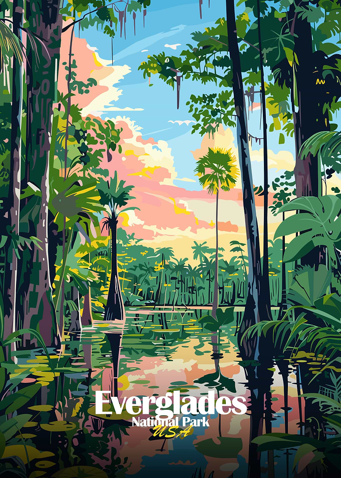 Everglades National Park Illustration