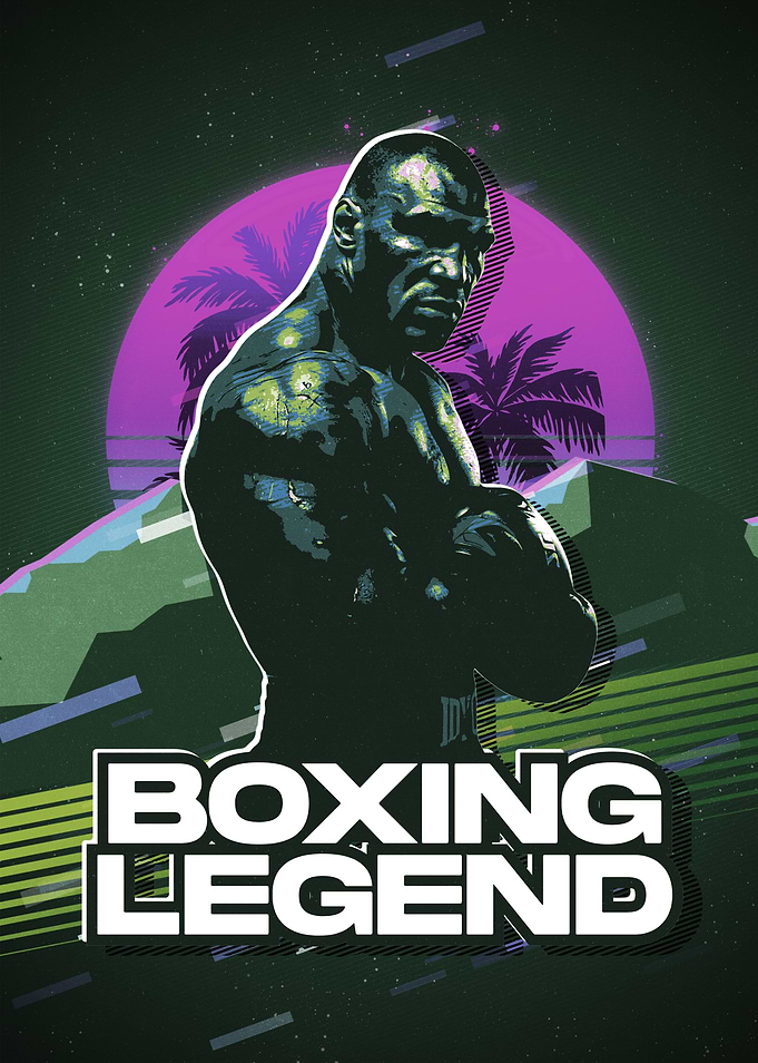 Mike Tyson Boxing Legend Retro Art