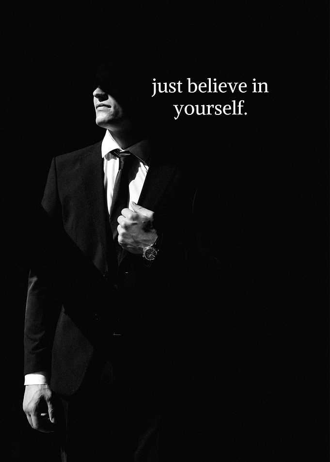 Believe in Yourself: Monochrome Portrait