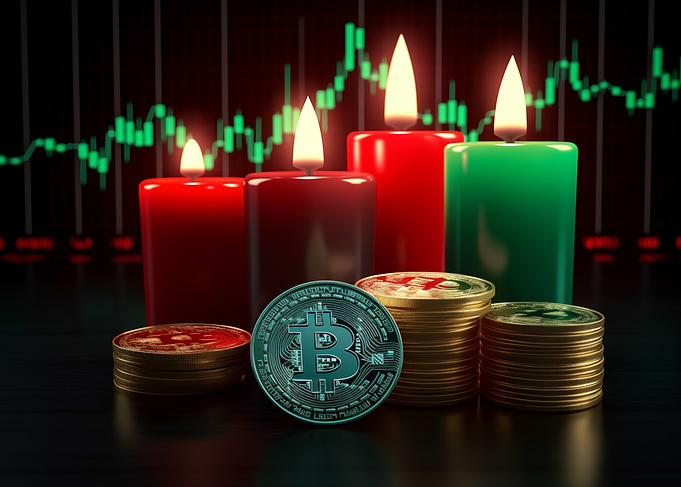 Bitcoin Candles Crypto art