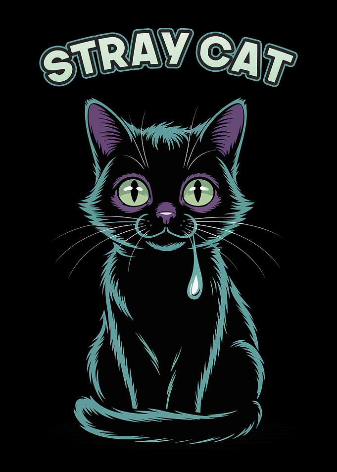 Stray Cat Illustration