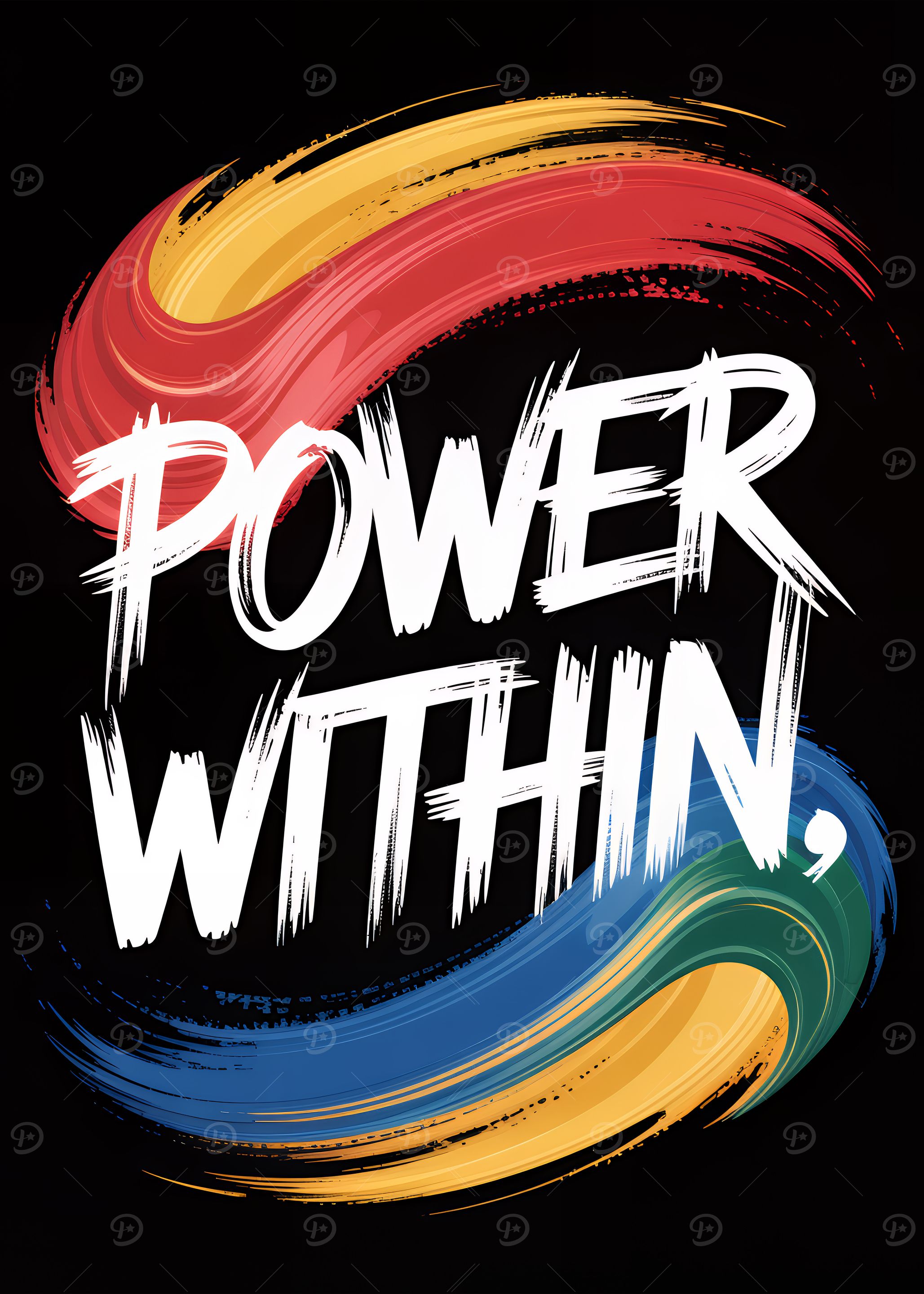 Power Within Motivational Art