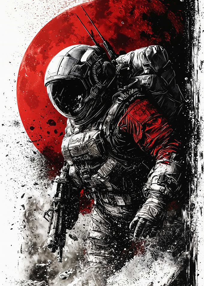 Fighter Astronaut Space