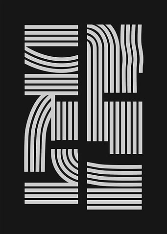 Dark Geometric Abstract