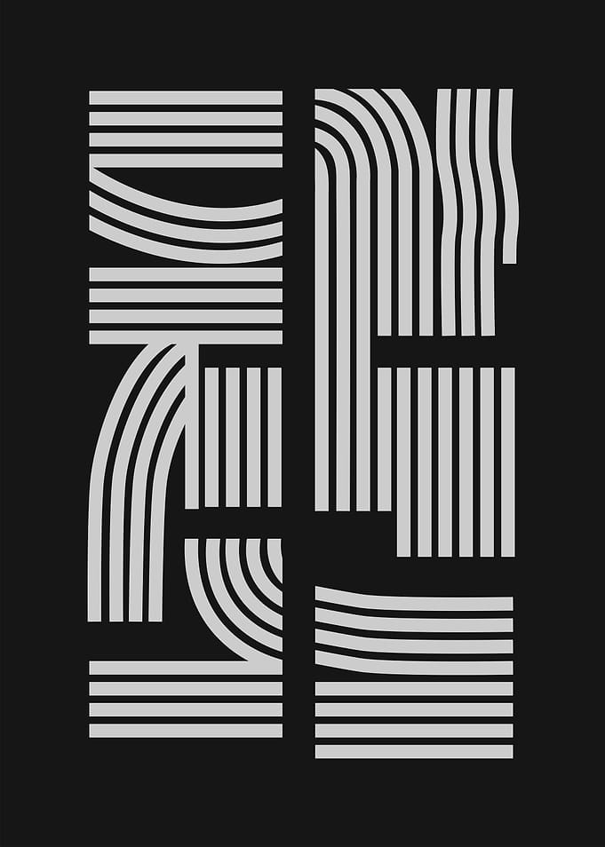 Dark Geometric Abstract