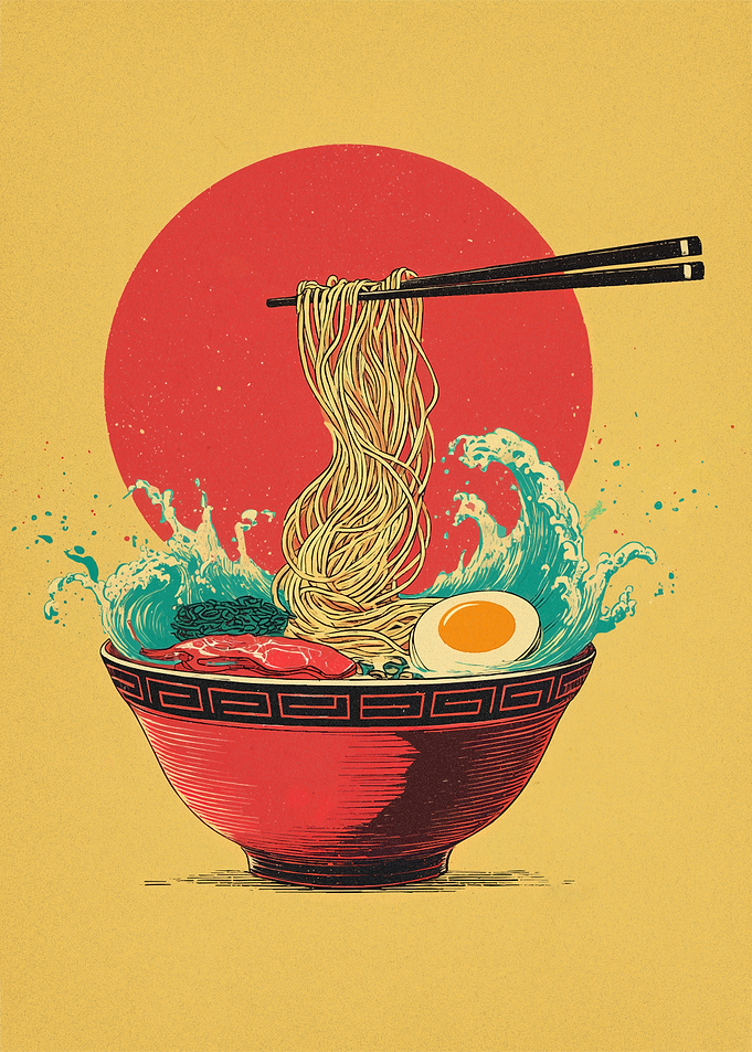Ramen Bowl Waves