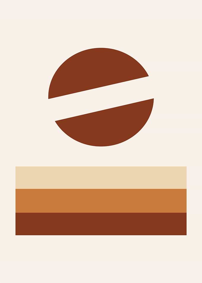 Minimalist Brown Geometric Design