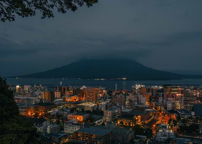 Kagoshima by Night, Japan