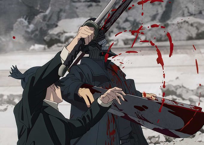EP08 Aki vs Katana Man