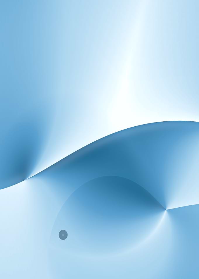 Abstract Blue Wave and Fish