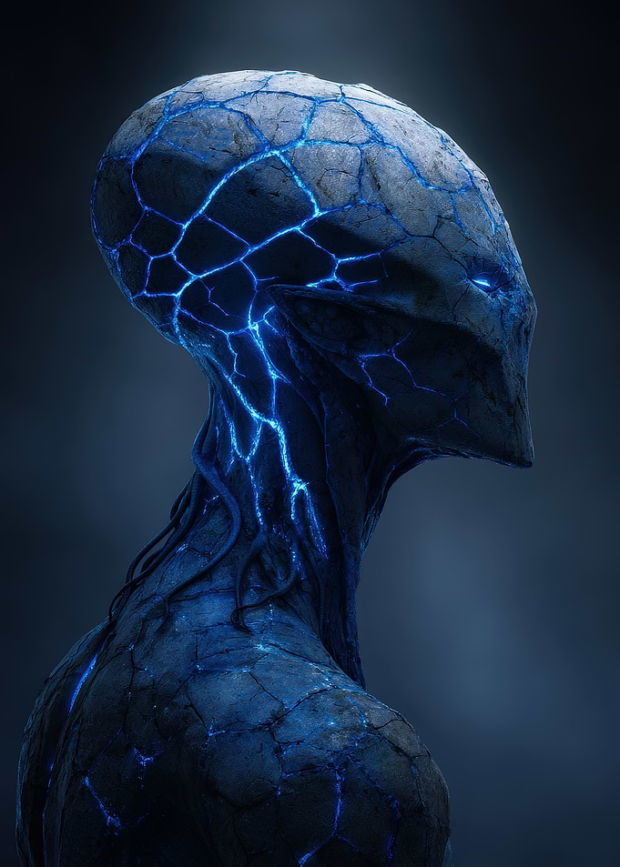 Blue Alien Creature