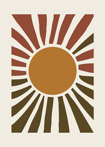 Abstract Sun Art Print