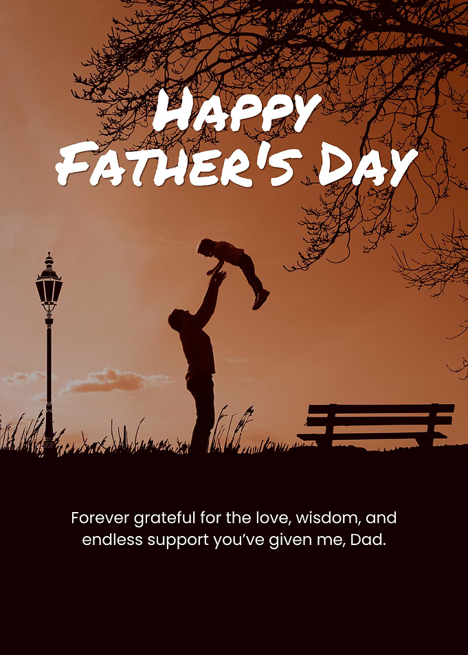 Happy Father's Day Silhouette
