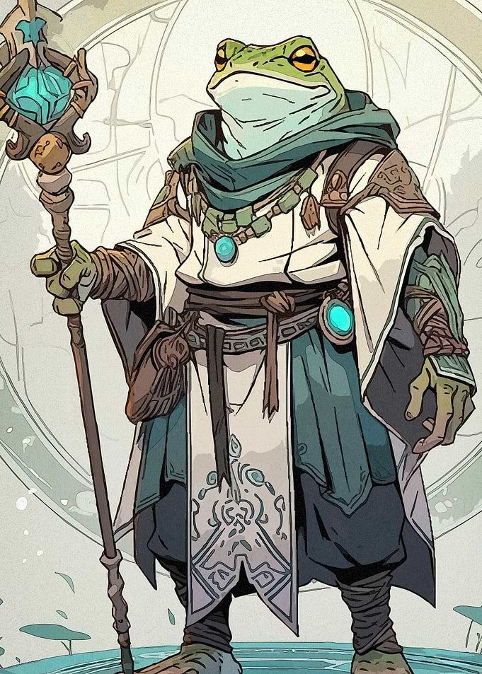 Frog Wizard Staff