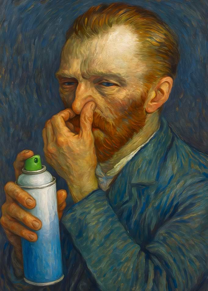 Van Gogh Funny Bathroom Toilet